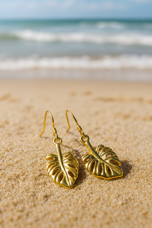 Boucles d'oreilles "Monstera"